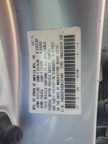 1HGCR2F88DA121484 - 2013 HONDA ACCORD EXL SILVER photo 12
