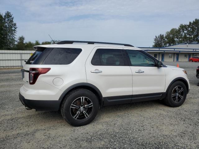1FM5K8GT6EGA00223 - 2014 FORD EXPLORER SPORT WHITE photo 3