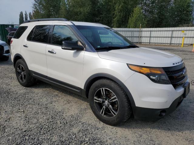 1FM5K8GT6EGA00223 - 2014 FORD EXPLORER SPORT WHITE photo 4