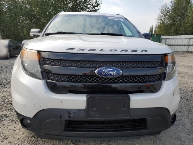 1FM5K8GT6EGA00223 - 2014 FORD EXPLORER SPORT WHITE photo 5
