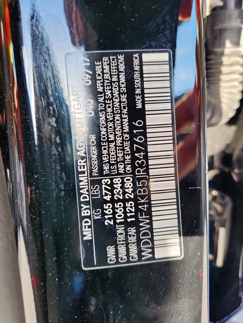 WDDWF4KB5JR347616 - 2018 MERCEDES-BENZ C 300 4MATIC BLACK photo 12