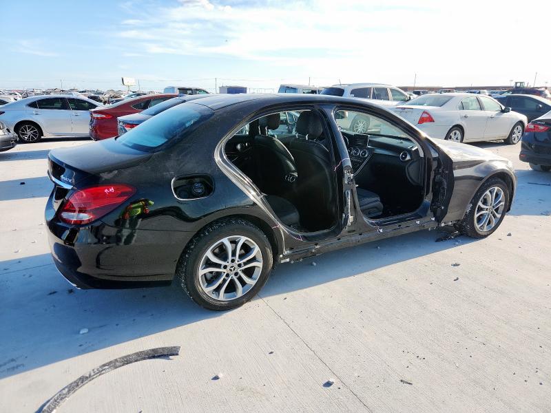WDDWF4KB5JR347616 - 2018 MERCEDES-BENZ C 300 4MATIC BLACK photo 3