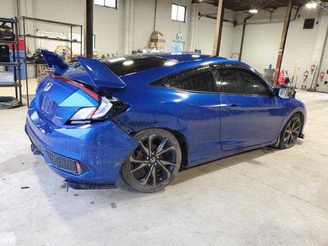 2HGFC4B80KH400605 - 2019 HONDA CIVIC SPORT Niebieski zdjęcie 3