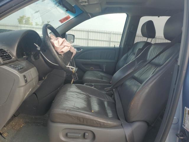 5FNRL38666B025732 - 2006 HONDA ODYSSEY EXL BLUE photo 7