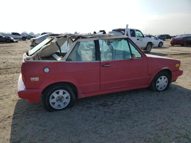 WVWCA015XJK011291 - 1988 VOLKSWAGEN CABRIOLET RED photo 3