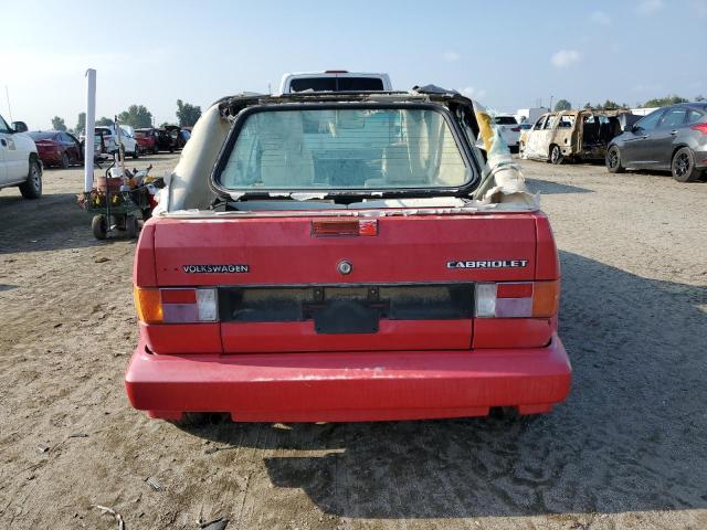 WVWCA015XJK011291 - 1988 VOLKSWAGEN CABRIOLET RED photo 6