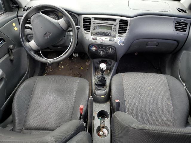 KNADE163366182404 - 2006 KIA RIO 5 BLACK photo 8