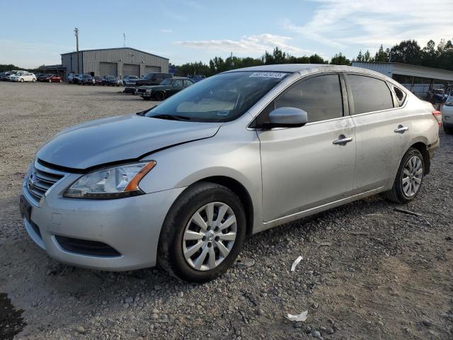 3N1AB7AP0FY240427 - 2015 NISSAN SENTRA S SILVER photo 1