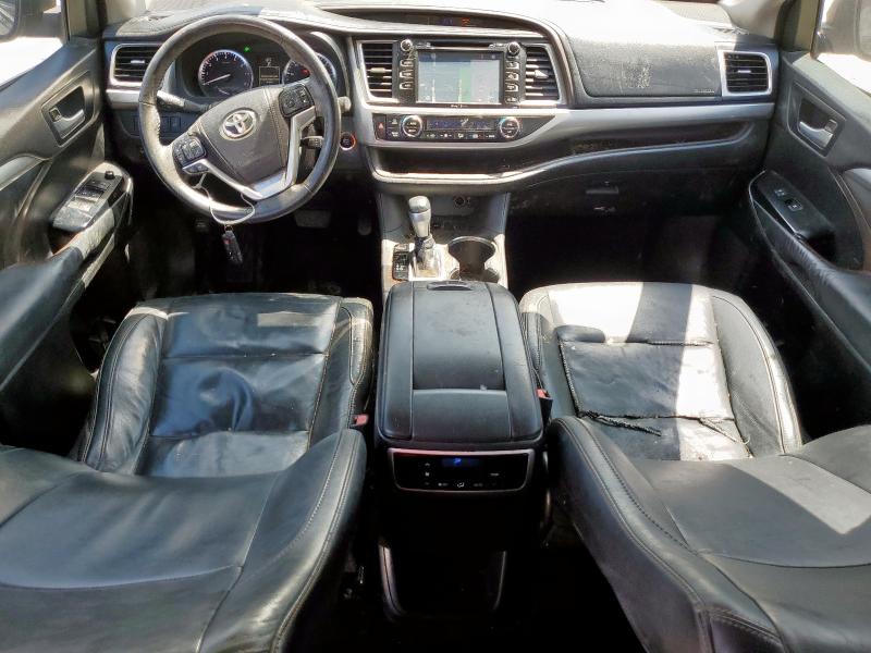 5TDKKRFHXFS059129 - 2015 TOYOTA HIGHLANDER XLE Сұр фото 8
