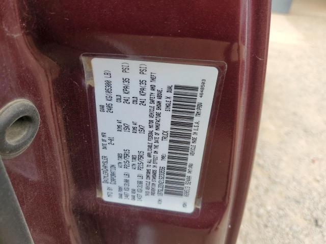 1B7GL22X21S233556 - 2001 DODGE DAKOTA MAROON photo 13