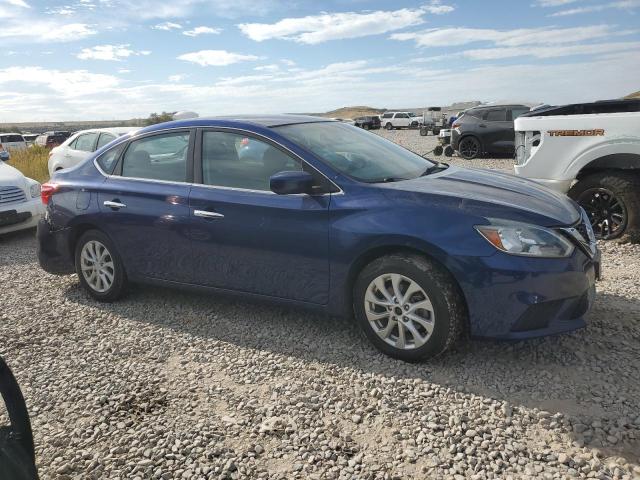 3N1AB7AP5HY309504 - 2017 NISSAN SENTRA S BLUE photo 4
