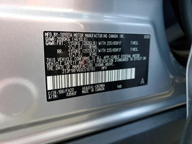 2T3P1RFV6SC510193 - 2025 TOYOTA RAV4 XLE SILVER photo 14