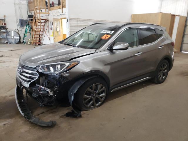 5XYZWDLA6HG497322 - 2017 HYUNDAI SANTA FE S SILVER photo 1