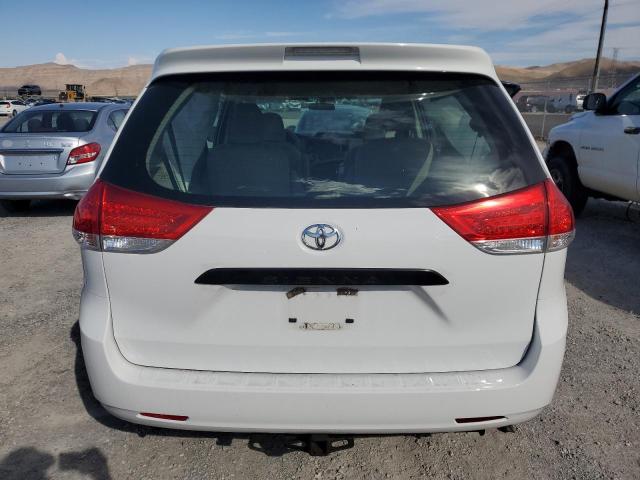 5TDZK3DC2DS351499 - 2013 TOYOTA SIENNA WHITE photo 6