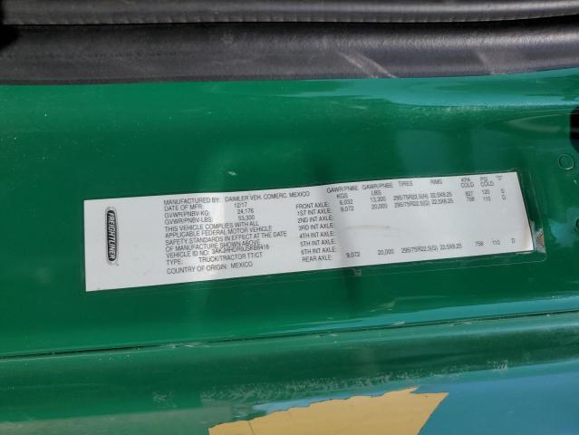 3AKJHHDR9JSKB8418 - 2018 FREIGHTLINER CASCADIA 1 Жасыл фото 10