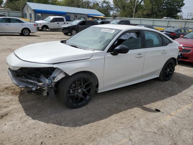 2HGFE2F59NH606606 - 2022 HONDA CIVIC SPORT თეთრი ფოტო 1