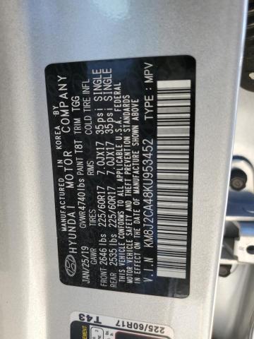 KM8J2CA48KU953452 - 2019 HYUNDAI TUCSON SE Gümüş fotoğraf 12