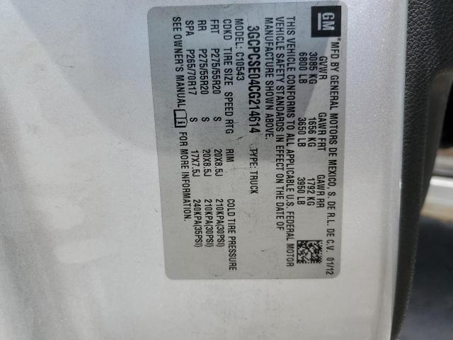 3GCPCSE04CG214614 - 2012 CHEVROLET SILVERADO C1500 LT ვერცხლისფერი ფოტო 12