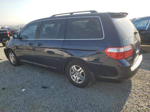 5FNRL38457B098008 - 2007 HONDA ODYSSEY EX BLUE photo 2