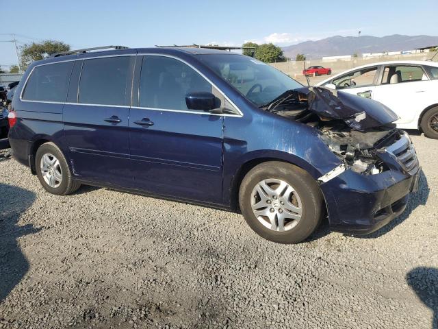 5FNRL38457B098008 - 2007 HONDA ODYSSEY EX BLUE photo 4