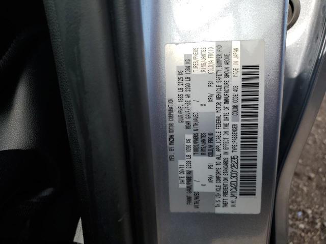 JM1CW2DL3C0125235 - 2012 MAZDA 5 Көк фото 12