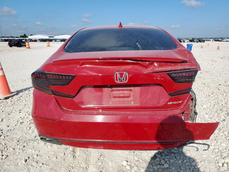 1HGCV1F30JA135532 - 2018 HONDA ACCORD SPORT წითელი ფოტო 6