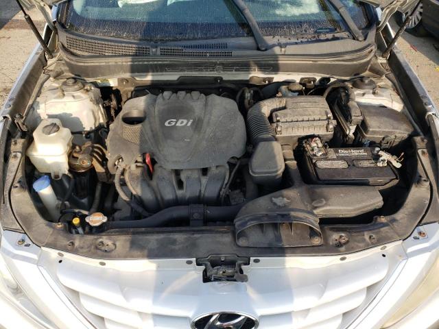 5NPEB4AC1CH485837 - 2012 HYUNDAI SONATA GLS SILVER photo 11