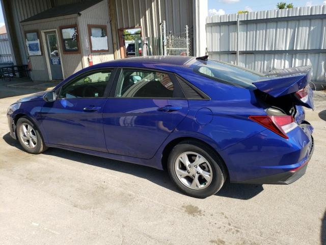 KMHLL4AG4MU149593 - 2021 HYUNDAI ELANTRA SE BLUE photo 2