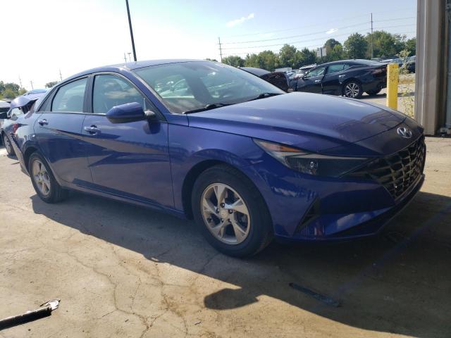 KMHLL4AG4MU149593 - 2021 HYUNDAI ELANTRA SE BLUE photo 4