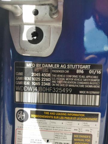 WDDWJ4JB0HF325499 - 2017 MERCEDES-BENZ C 300 蓝色 照片 12