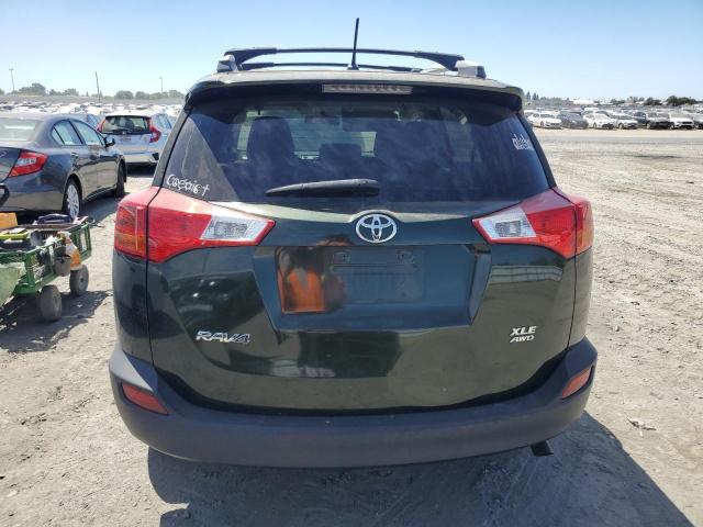 2T3RFREV5DW104709 - 2013 TOYOTA RAV4 XLE GREEN photo 6