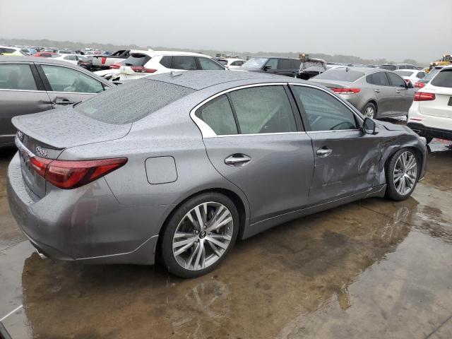 JN1EV7AP7KM543761 - 2019 INFINITI Q50 LUXE GRAY photo 3