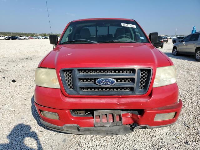 1FTRX12W14NA45886 - 2004 FORD F150 4X4 RED photo 5