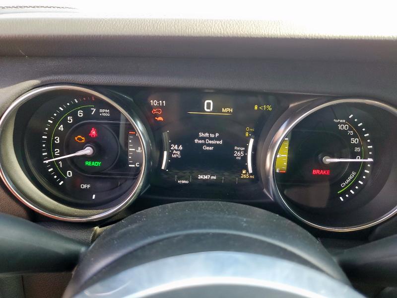 1C4JJXP67NW212029 - 2022 JEEP WRANGLER U SAHARA 4XE WHITE photo 9