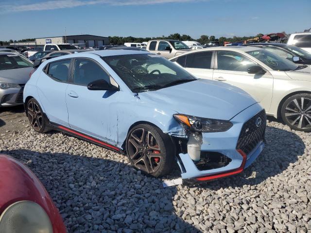 KMHT36AH7LU004079 - 2020 HYUNDAI VELOSTER N BLUE photo 4