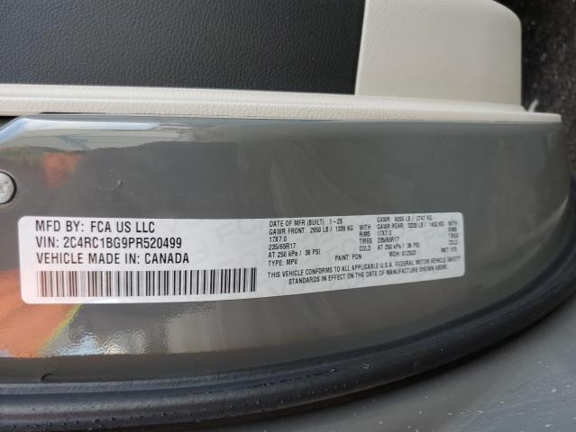 2C4RC1BG9PR520499 - 2023 CHRYSLER PACIFICA TOURING L Արծաթագույն լուսանկար 13