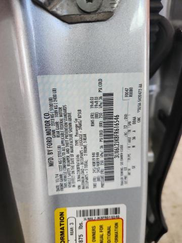 3LN6L2JK8FR616546 - 2015 LINCOLN MKZ SILVER photo 12