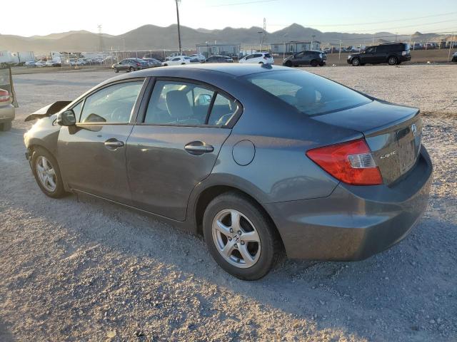 19XFB5F59CE000742 - 2012 HONDA CIVIC NATURAL GAS GRAY photo 2