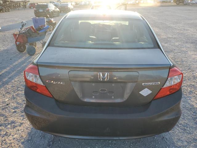 19XFB5F59CE000742 - 2012 HONDA CIVIC NATURAL GAS GRAY photo 6