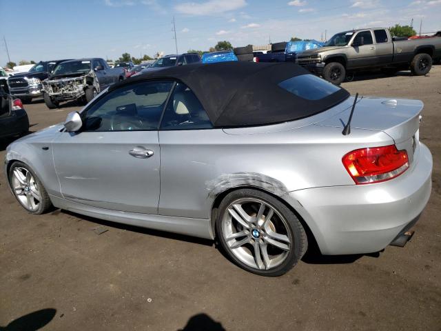 WBAUN7C58CVM25800 - 2012 BMW 135 I SILVER photo 2