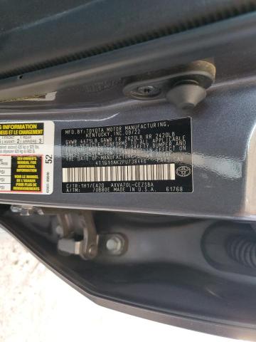 4T1G11AK2PU738446 - 2023 TOYOTA CAMRY SE NIGHT SHADE GRAY photo 12