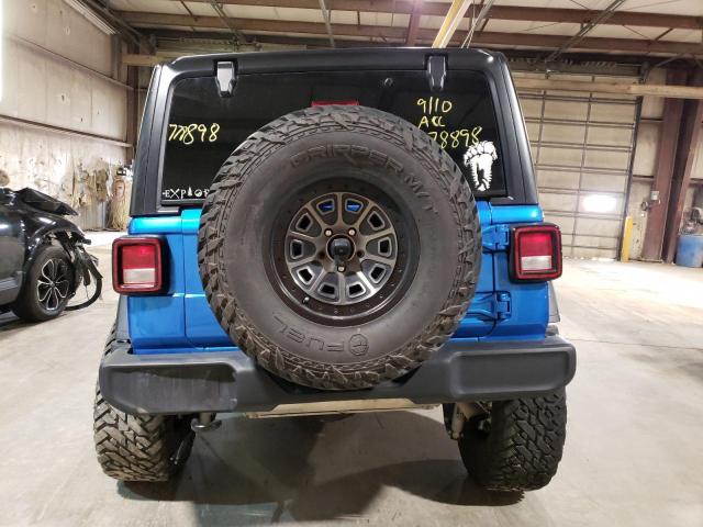 1C4GJXAN4MW778898 - 2021 JEEP WRANGLER SPORT BLUE photo 6