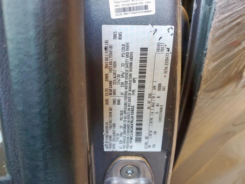 1FMCU9GNXRUA10902 - 2024 FORD ESCAPE ACTIVE 灰色 照片 13