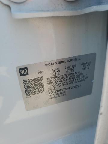 1G1ZD5ST5PF208777 - 2023 CHEVROLET MALIBU LT 白色 照片 12