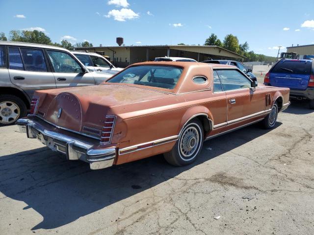 7Y89S837923 - 1977 LINCOLN MARK VI ORANGE photo 3