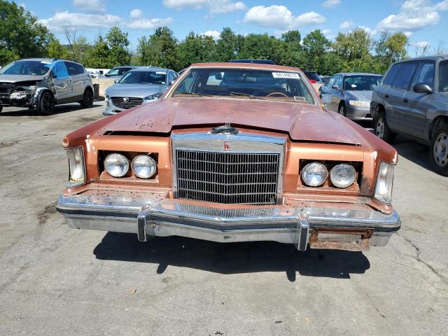 7Y89S837923 - 1977 LINCOLN MARK VI ORANGE photo 5