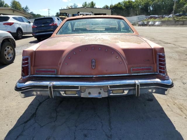 7Y89S837923 - 1977 LINCOLN MARK VI ORANGE photo 6