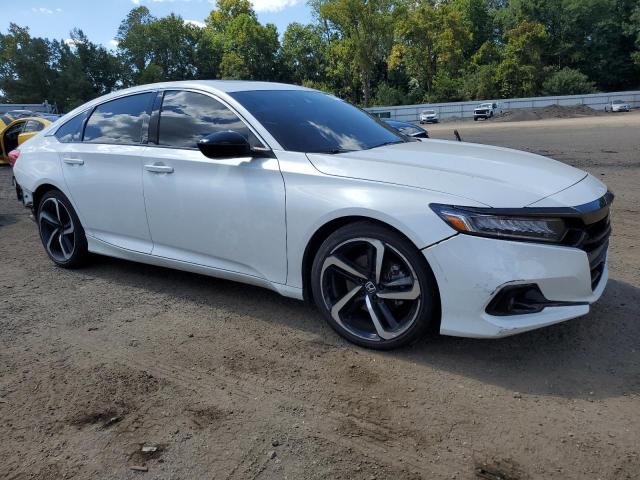 1HGCV2F34MA004436 - 2021 HONDA ACCORD SPORT WHITE photo 4