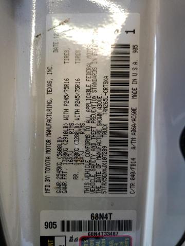 5TFRX5GNXJX107289 - 2018 TOYOTA TACOMA ACCESS CAB თეთრი ფოტო 12