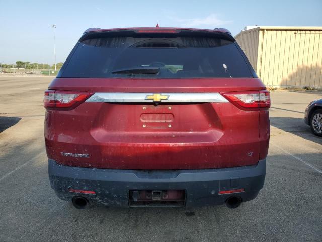 1GNERGKW9KJ210509 - 2019 CHEVROLET TRAVERSE LT Темно-червоний фото 6